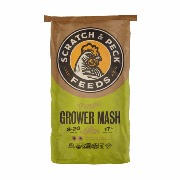 product photo of organic Grower Mash front of bag