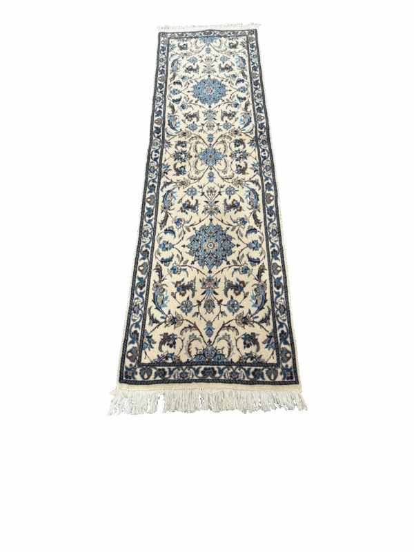 Genuine Hand Woven Persian Nain Runner 1'10" x 6'1"