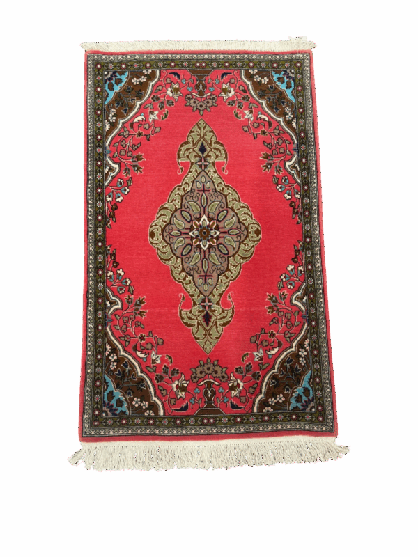 Genuine Hand Woven Persian Qum (Qom) Rug 2'1" x 3'5"