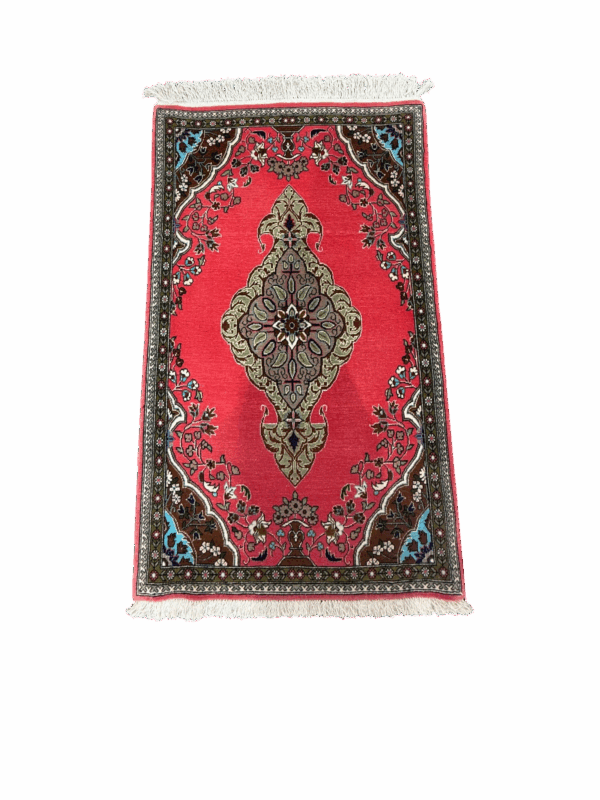 Genuine Hand Woven Persian Qum (Qom) Rug 2'1" x 3'5" - Image 2