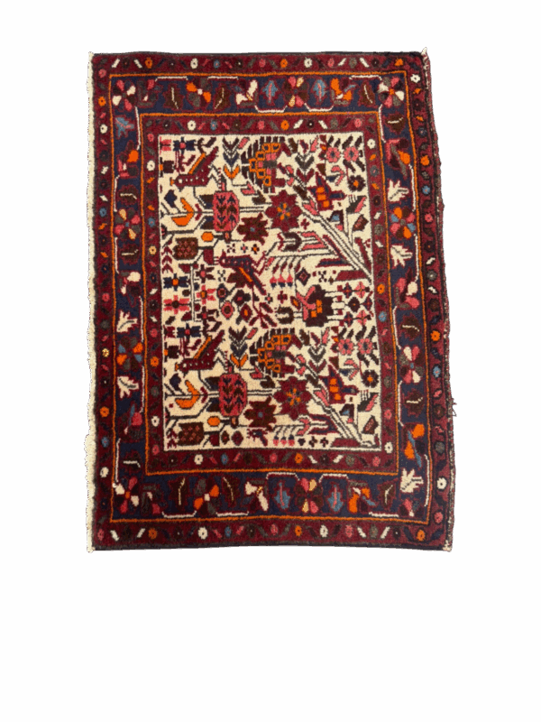 Genuine Hand Woven Persian Malayer Rug 3' x 2'2" - Image 3