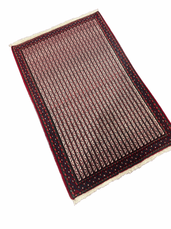 Genuine Hand Woven Abadeh Persian Wool Rug 2'3" x 5'3" - Image 2