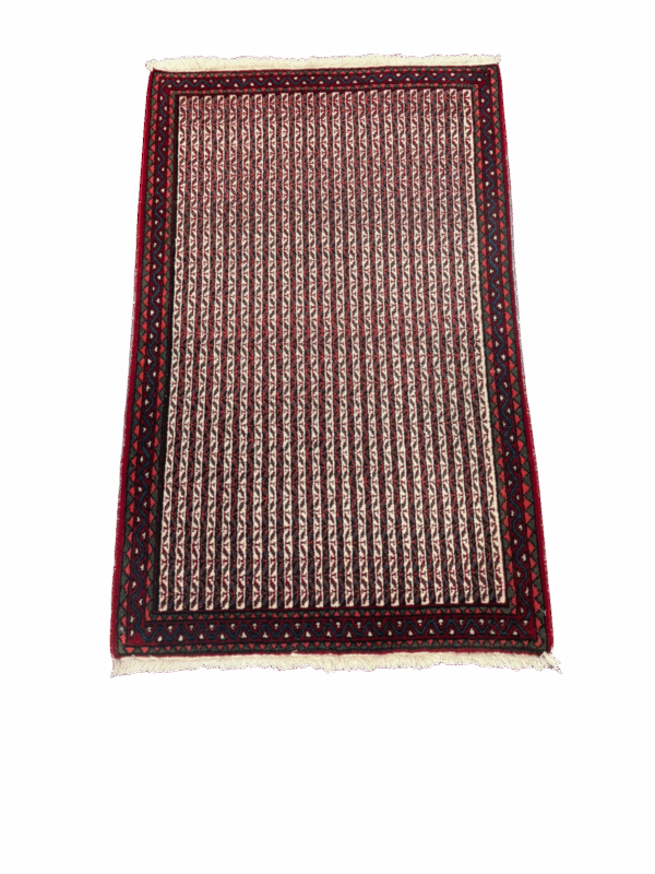 Genuine Hand Woven Abadeh Persian Wool Rug 2'3" x 5'3" - Image 3