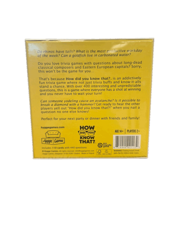 How Did you Know That? - Card Game - Image 2