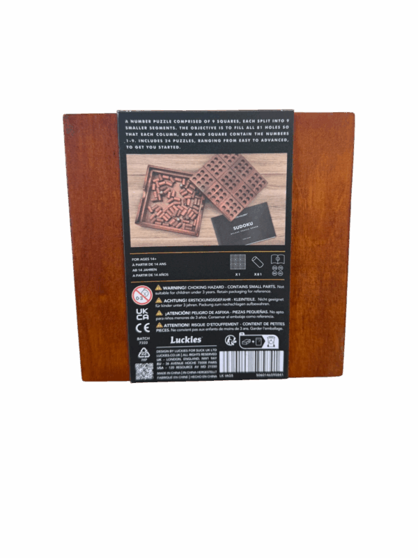 Iron & Glory - Sudoku Wooden Game - Image 2