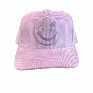 Happy Caps Corduroy Logo Hat - Lavender