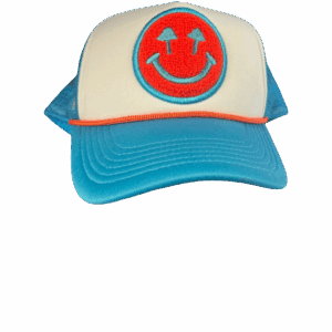 Happy Caps Double Blind Trucker Hat - Sapphire Blue