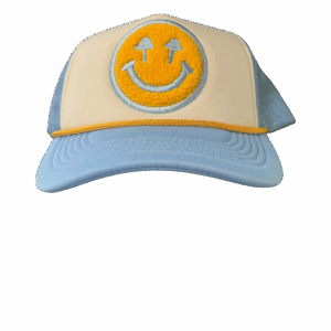 Happy Caps Double Blind Trucker Hat - Stone Blue