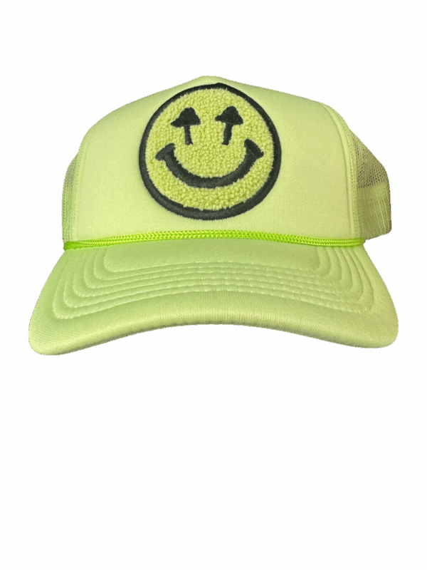 Happy Caps Double Blind Trucker Hat - Chartreuse Green