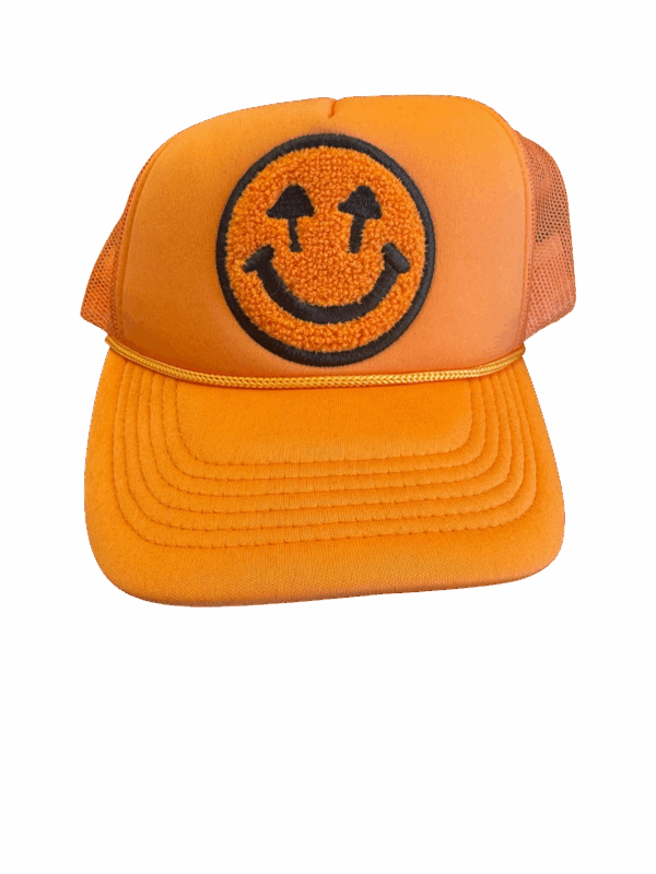 Happy Caps Double Blind Trucker Hat - Tangerine