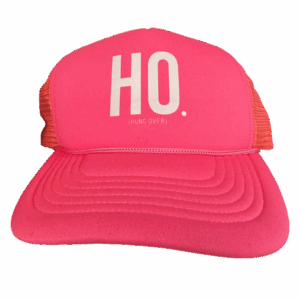 Hung Over Double Blind Trucker Hat - Hot Pink