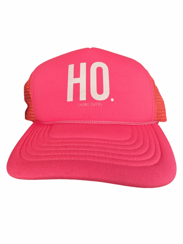 Hung Over Double Blind Trucker Hat - Hot Pink
