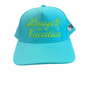Always on Vacation Hat - Arctic Blue