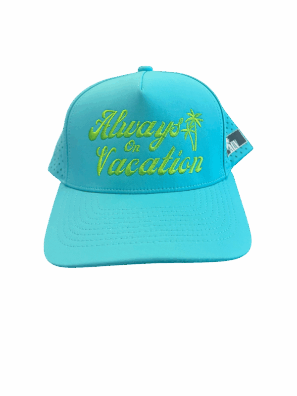 Always on Vacation Hat - Arctic Blue