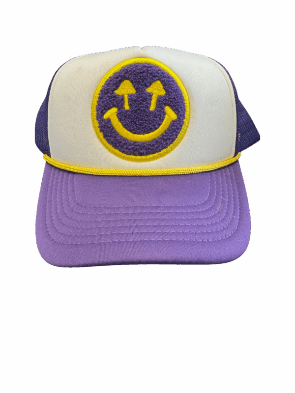 Happy Caps Double Blind Trucker Hat - Lakers Purple
