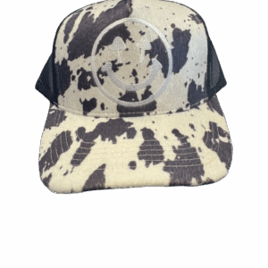 Happy Caps Pasture Trucker Hat - Cream Cowhide