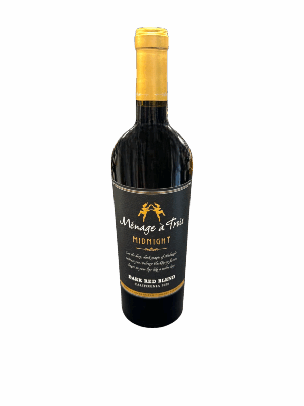 Menage a Trois California Midnight Dark Red Blend 750ml - Black Label