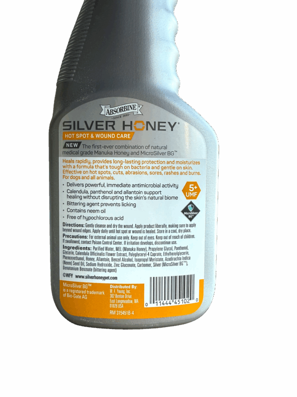 Absorbine Silver Honey Hot Spot Wound Care Antimicrobial Spray Gel - Image 2
