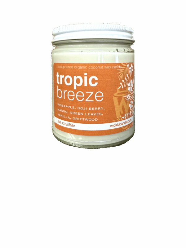 Wickid Hand-Poured Organic Coconut Wax Candle - Image 2